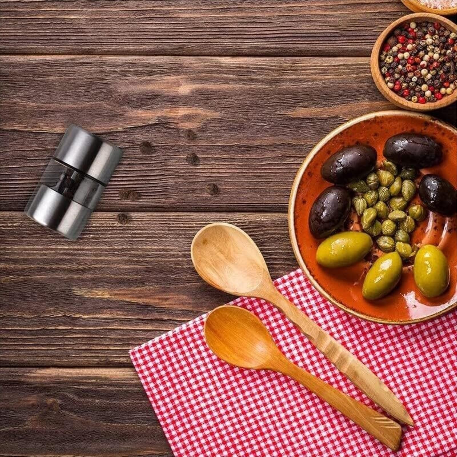 Młynek Do Przypraw Pieprzu Młynek Do Pieprzu Wielokrotnego Napełniania Regulowane Grube Młyny, Soli Sól Morska Ze Stali Nierdzewnej Do Różnych Przypraw(1pcs)
