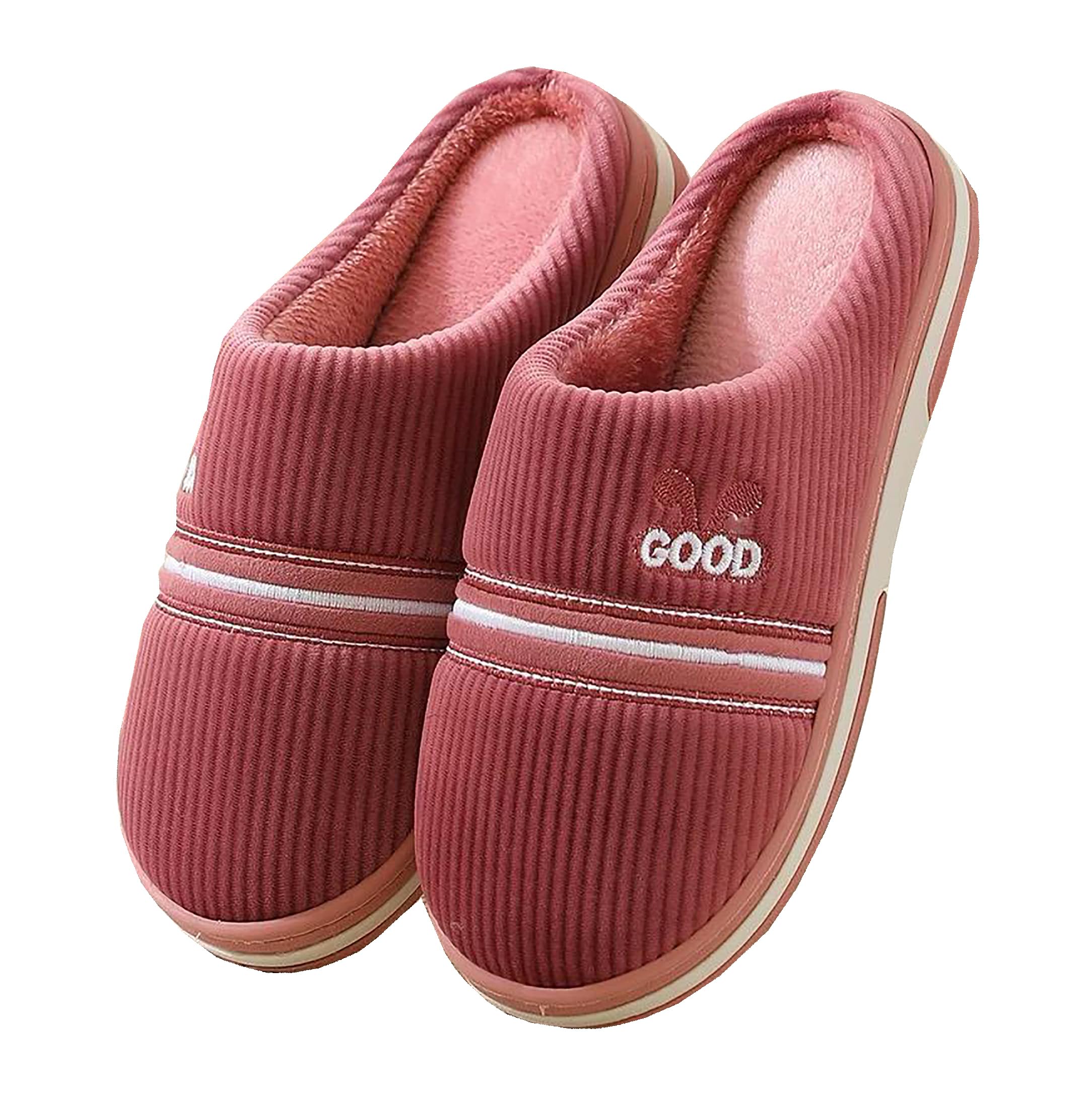 Men & Women Winter Thick Fur Non-Slip Slides | Happy Couple Home Slippers/Bedroom Flip-Flop | Soft Carpet Slippers for Indoor-image-14
