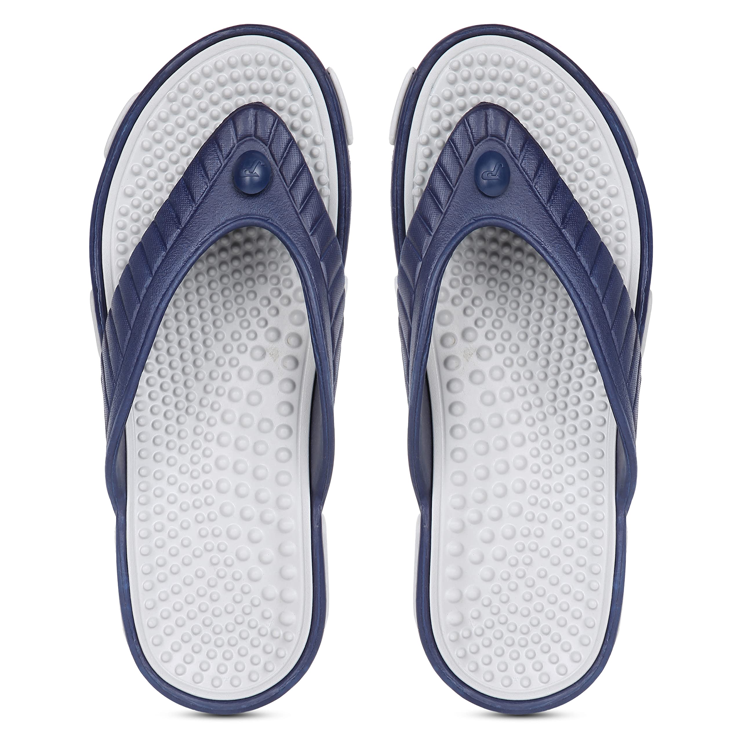 PARAGON Mens Flip Flops Navy Blue-Grey Platform (EVK3404G) (B09B3L7TVY) Amazon Price History, Amazon Price Tracker