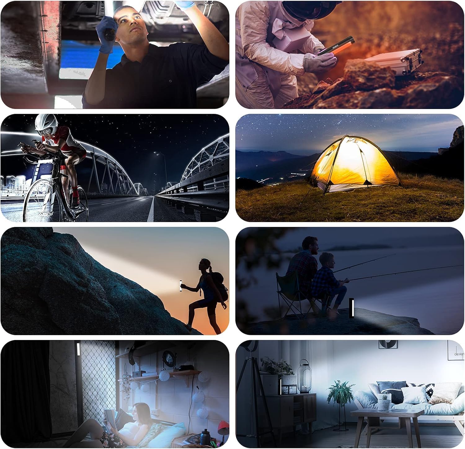 Sunblesa Bivvy Light Ricaricabile Aggiornata - Lanterna Magnetica LED per Pesca con Telecomando e Adattatore Bankstick, Power Bank 2600mAh, Modi Rosso/Verde/Bianco, Impermeabile per Carpa Campeggio