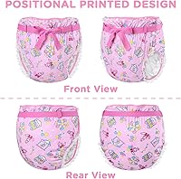 Vista 5 de Littleforbig Funda para pañales Omutsu con cinta para adultos, lavable, ajustable, reutilizable, impermeable, diseño de circo pastel Usagi