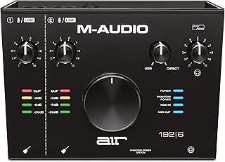 M-Audio USB/USB-C対応 2イン/2アウト オーディオインターフェース/MIDIインターフェイス:ProTools|First/Ableton Live Lite/Eleven Lite/Avid Effects Collection/AIR Music Tech製エフェクト&ソフト音源付属 AIR 192|6