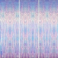 Vista 74 de GOER - Cortinas de tiras metálicas/oropel para fiestas, telón de fondo para fotos, cumpleaños, graduaciones, Año Nuevo, bodas, de 3.2 x 9.8 pies