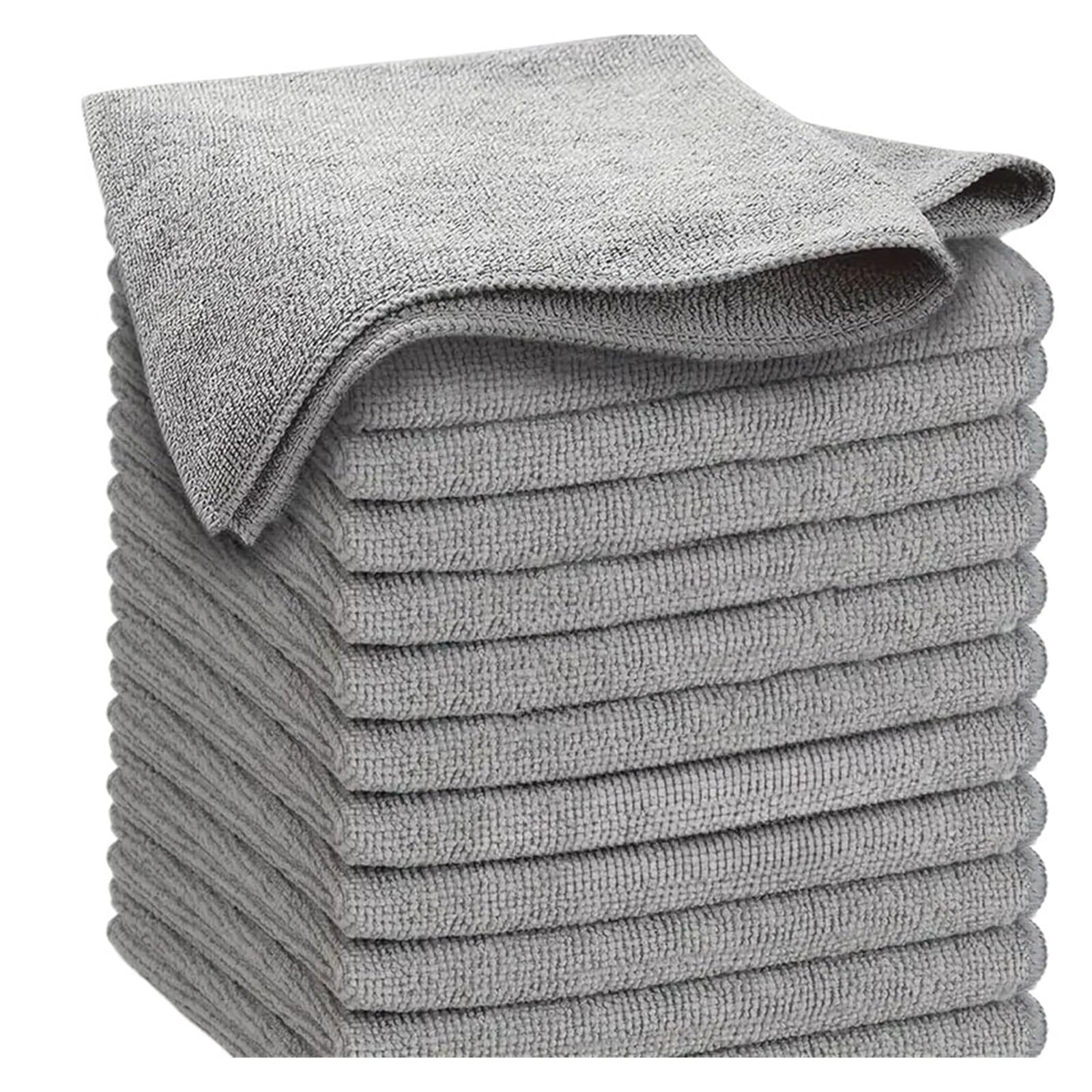 Panni for la pulizia della cucina grigi, panni in microfibra(100pcs)