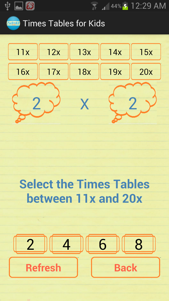 Times Tables for Kids - App on Amazon Appstore