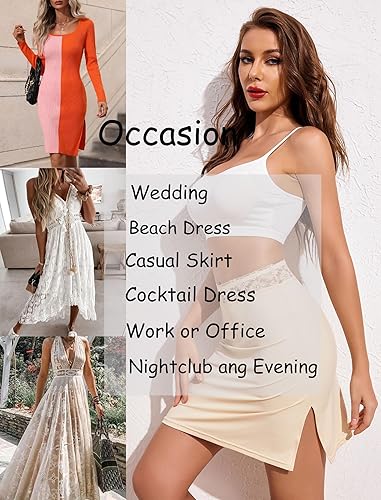 Miniatura 5 de Avidlove Media falda con encaje floral para mujer