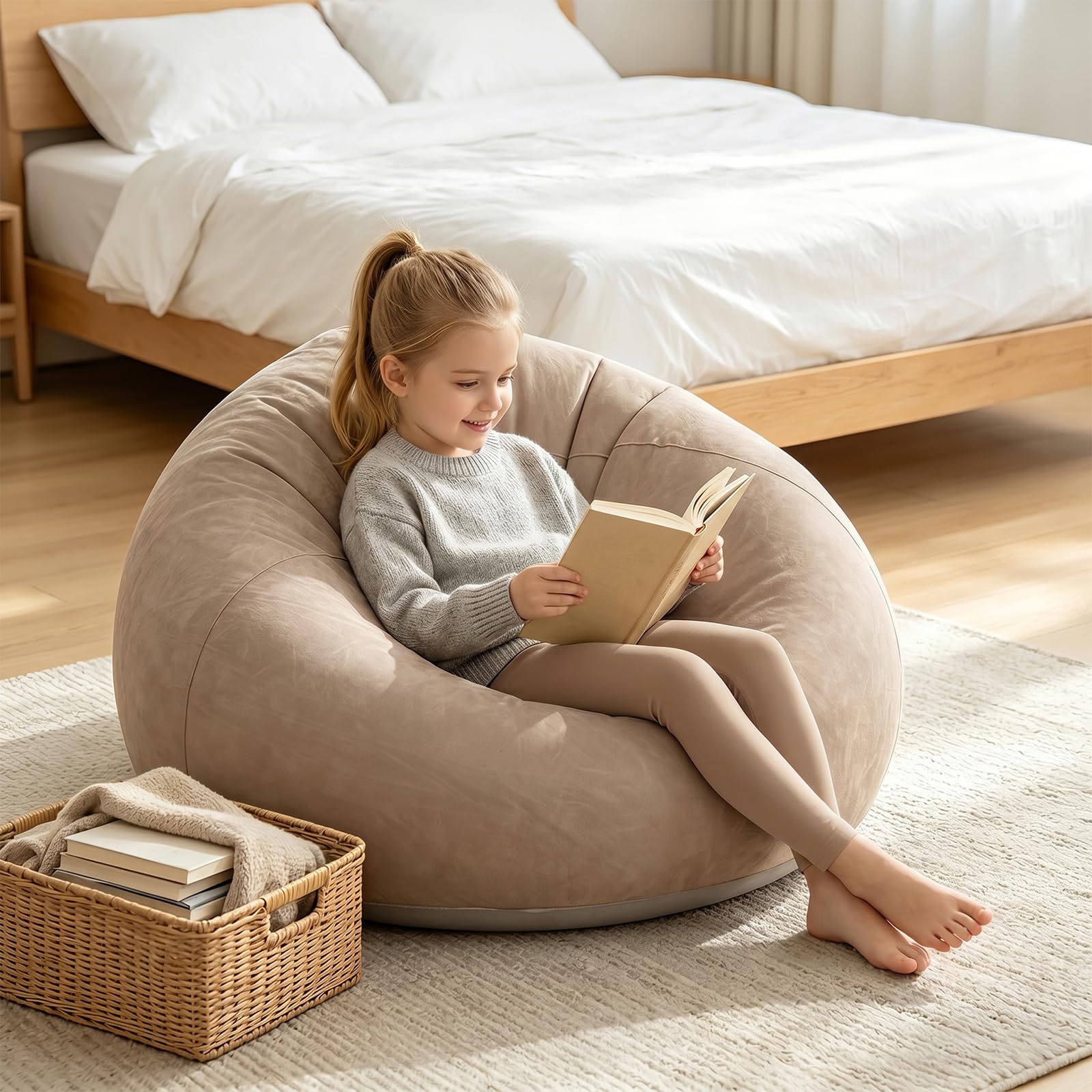 Tragbares & Wasserdichtes Luftsofa für Outdoor, Aufblasbarer Sessel Sitzsack, Camping, Strand, Pool und Reisen | Aufpumpen, Tragbar, Bequem (Grau)