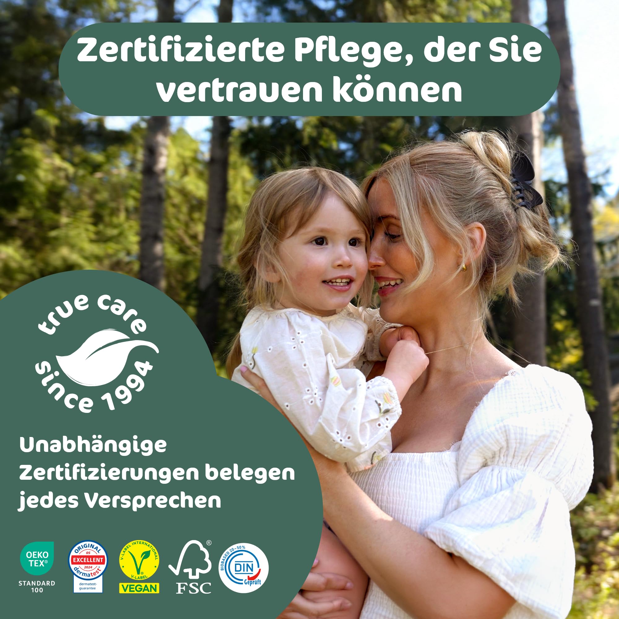 Naty BioEmbrace Baby Windeln Größe 4 (7–18 kg) 88 Stück Hypoallergen Saugstark Auslaufschutz