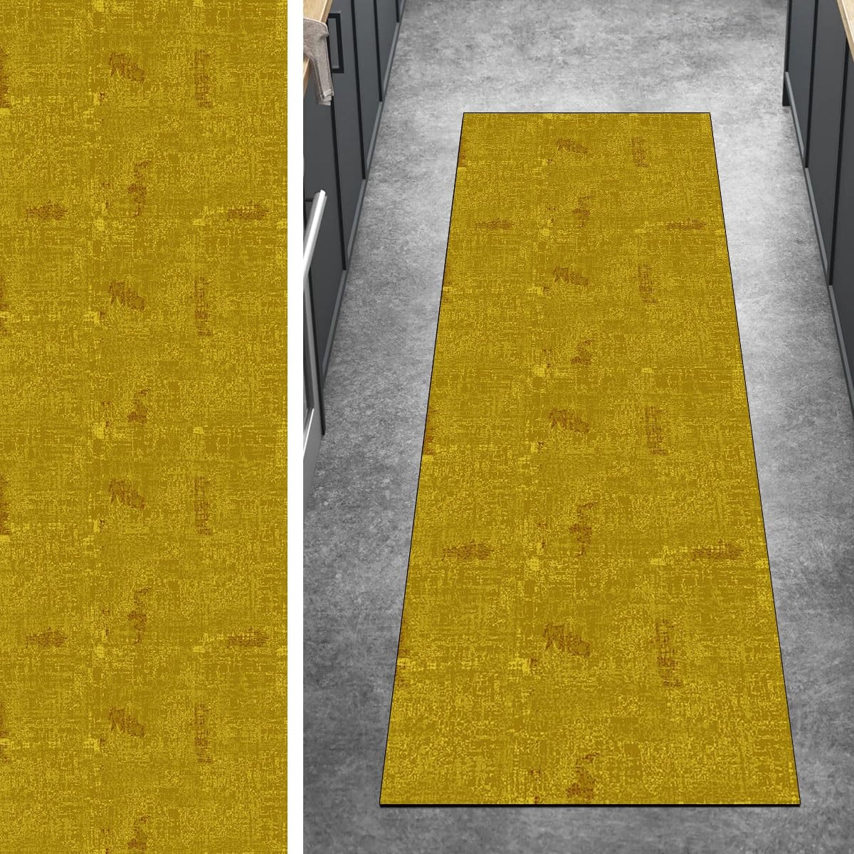 Antislip tapijtloper, wasbaar, abstract, antislip, lange mat voor hal, keuken, slaapkamer en deuropening - hal accent tapijt