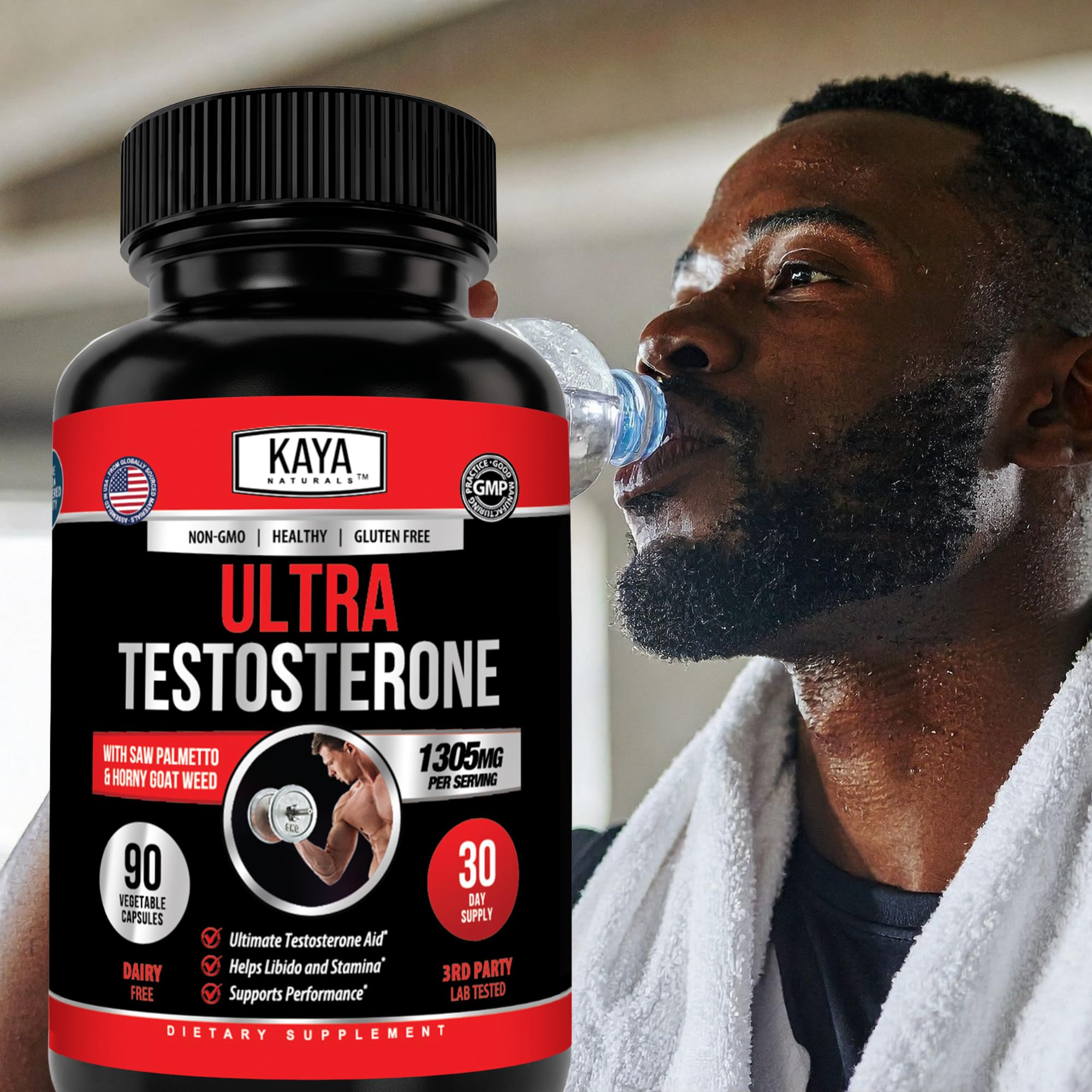 Kaya Naturals Ultra Testosterone - Men's Testosterone Booster - 90 Count — Amazon image 8