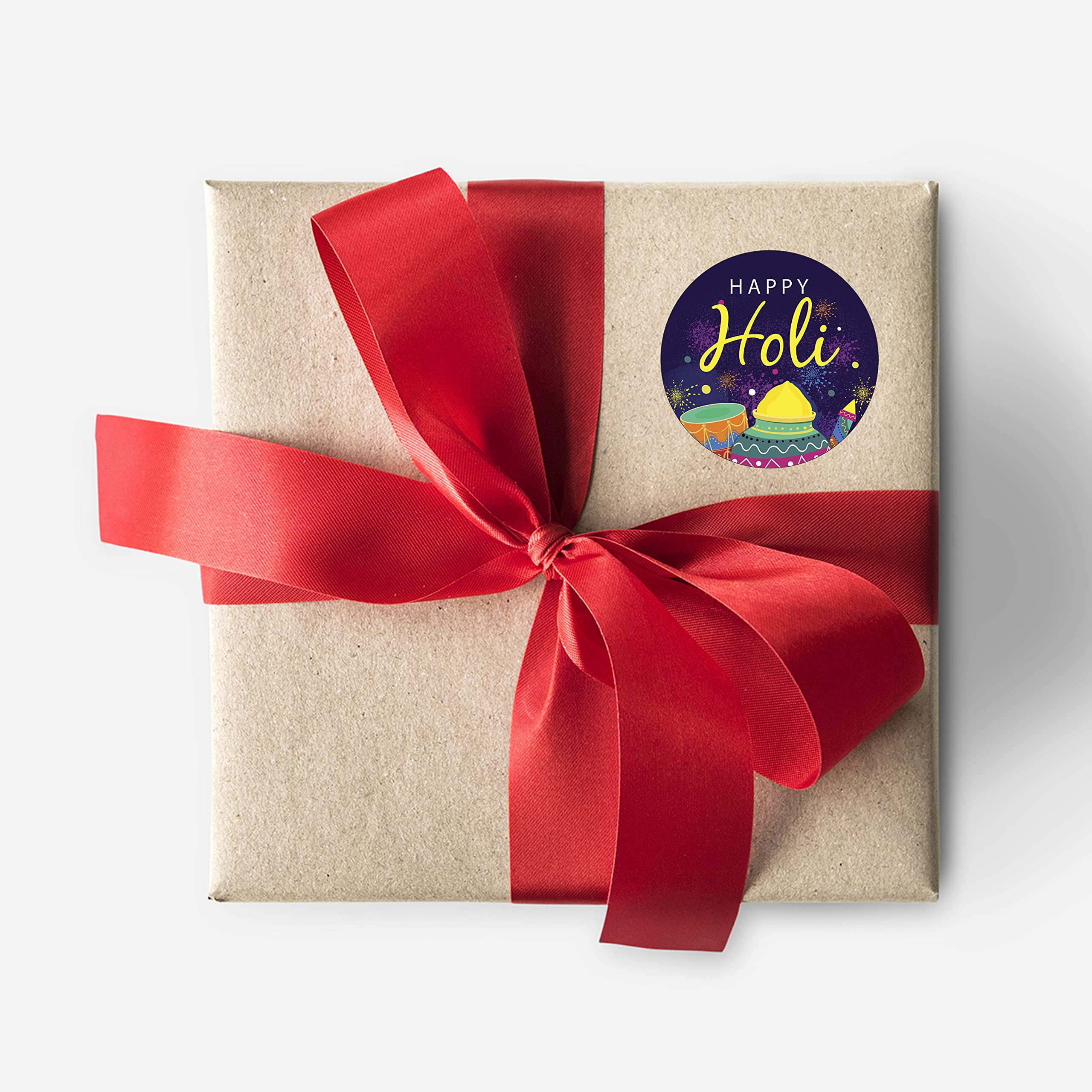 Goelite Happy Holi Stickers for Gifts Packaging and Journal, Decorations Set of 95 Stickers Self-Adhesive and High Glossy Stickers (Design 2) 3