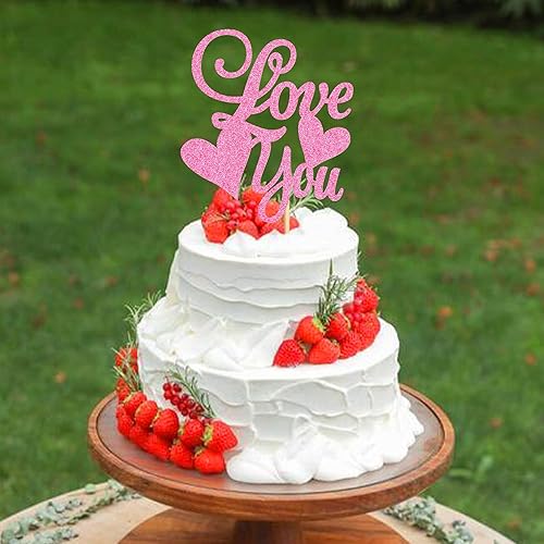 Miniatura 9 de 24 adornos para cupcakes para el día de San Valentín, decoración de pastel de corazón para amor, boda, compromiso, fiesta, día de San Valentín,