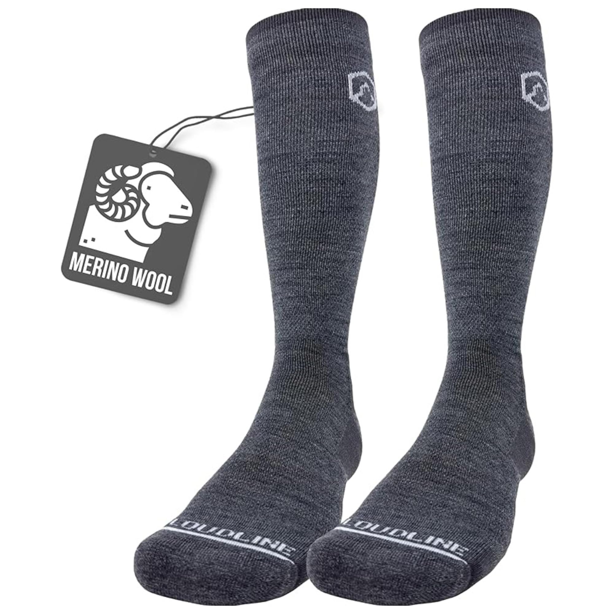 Super Soft Merino Wool Graduated Compression Socks - 15mmHg