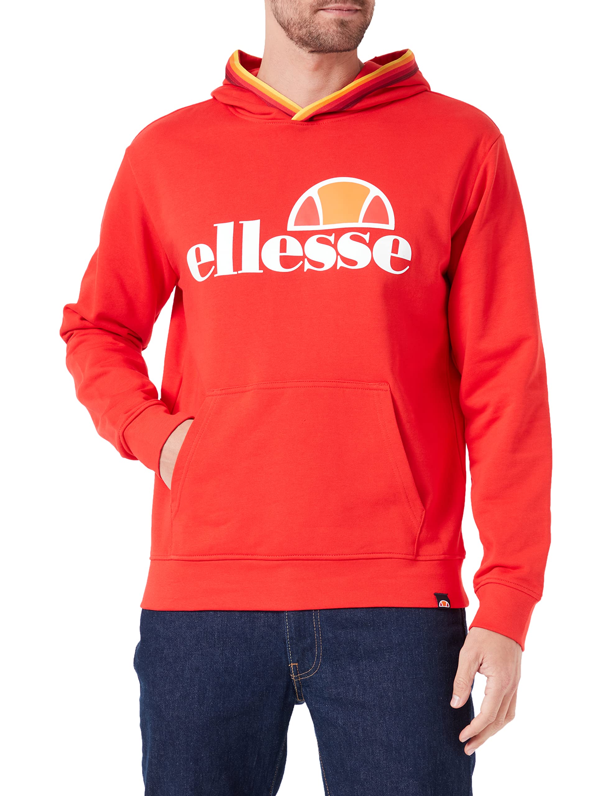 ELLESSE EHM919CO2-255B HOODIE Sweatshirt Men FLAME SCARLET XXL