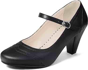 【AMERI VINTAGE】 TRIANGLE BASIC PUMPS Amazon.com | Women's Two Tones Wing Tips Retro Rockability