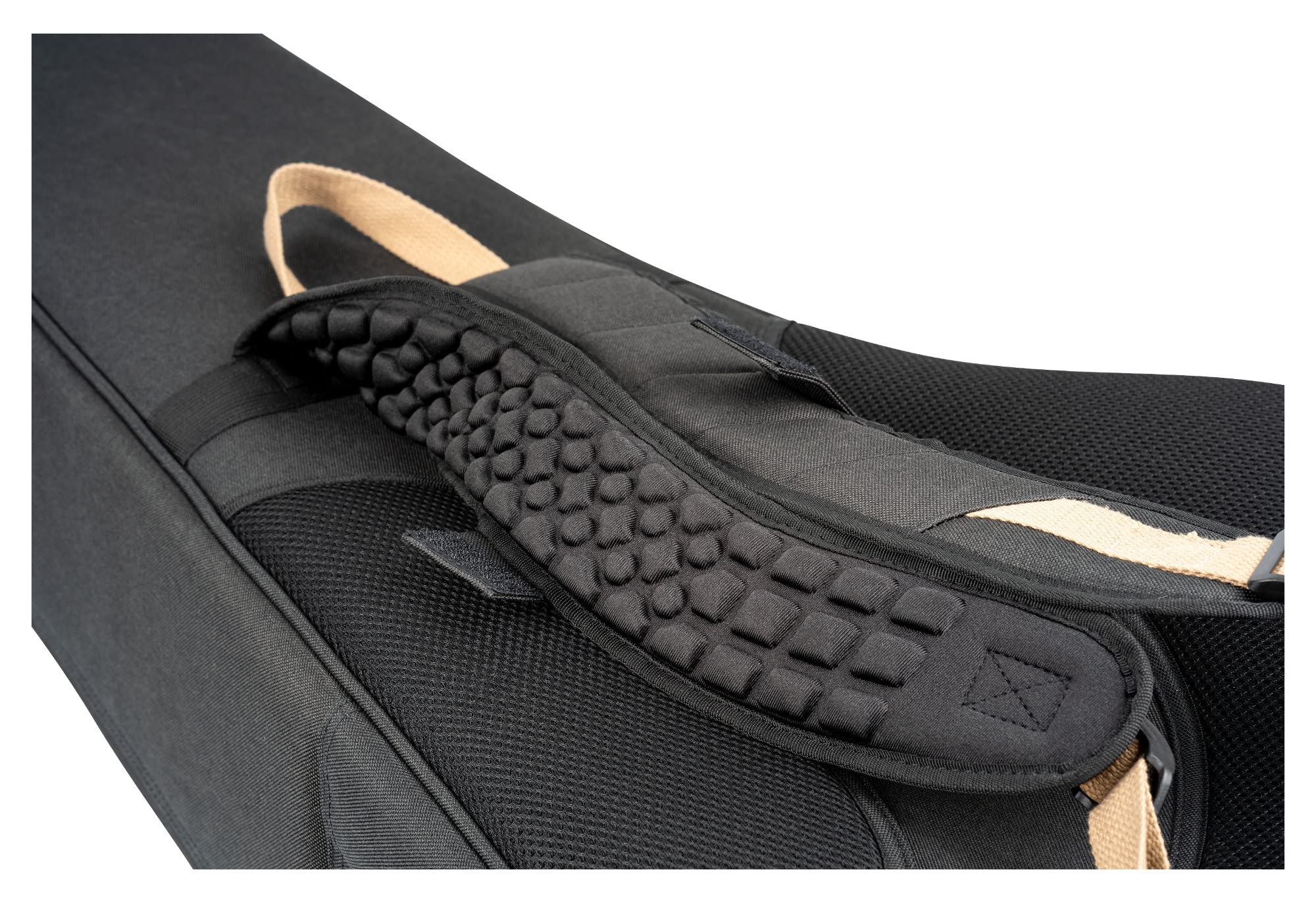 Ortega Guitars Deluxe Bass Gigbag - Akustik Bass Tasche - Höhe 128 cm - Breite 48 cm - Baumwolle, Schwarz (OGBAB-DLX-BK)