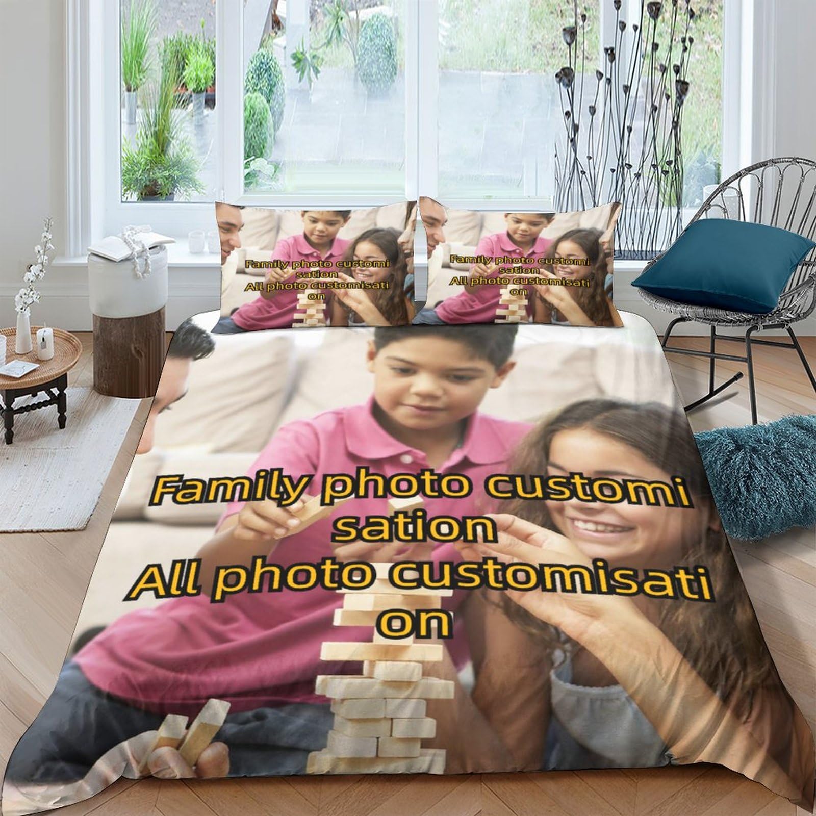 Linge de lit personnalisé avec dessins pour chambre d'enfant et ado