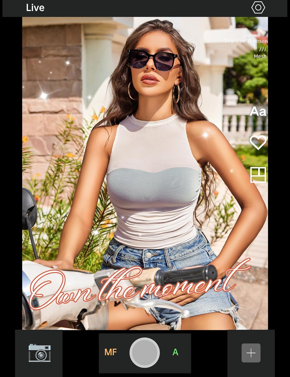 Avidlove Women Camisole Tops Sexy Mesh Tank Tops Cami Y2K See Through Undershirts Mini Going Out Top Lingerie - Image 3