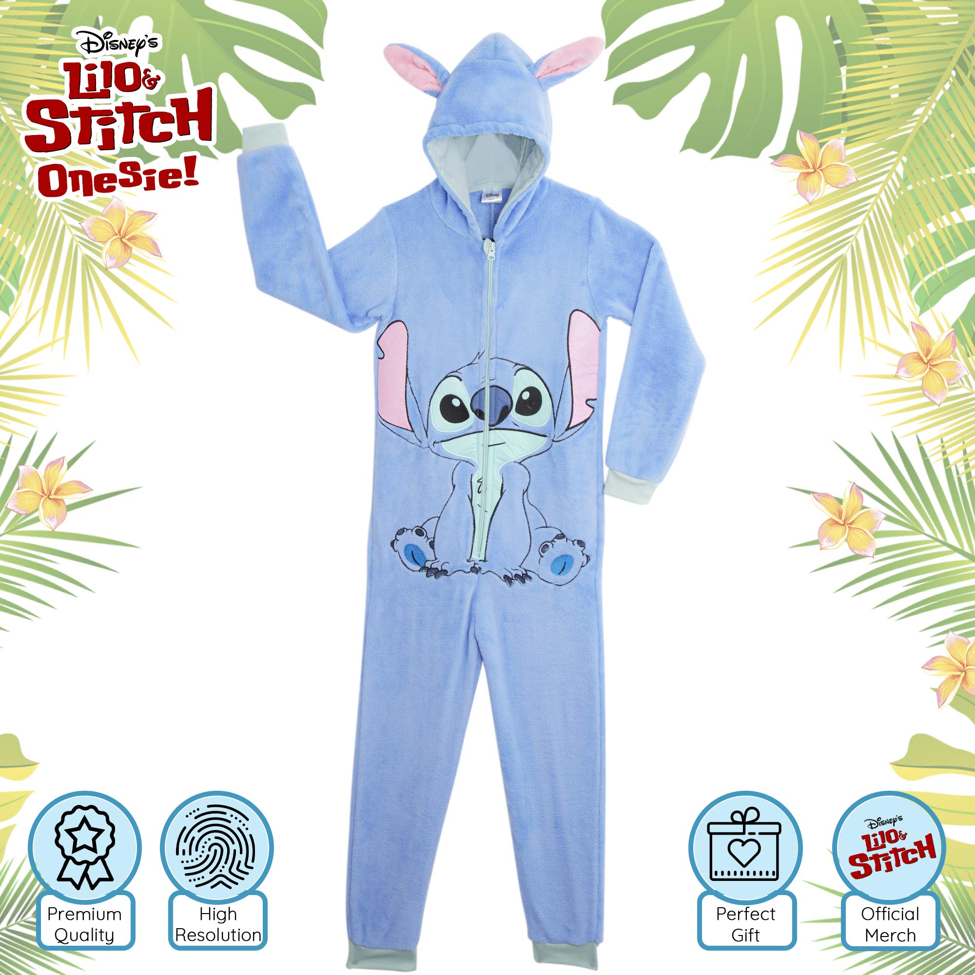 Disney Stitch Onesie for Kids Super Soft Fleece Sleepsuit for Girls Disney Stitch Gifts Buy