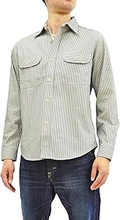 [シュガーケーン] SC27853 ヒッコリーストライプ ワークシャツ メンズ 長袖シャツ