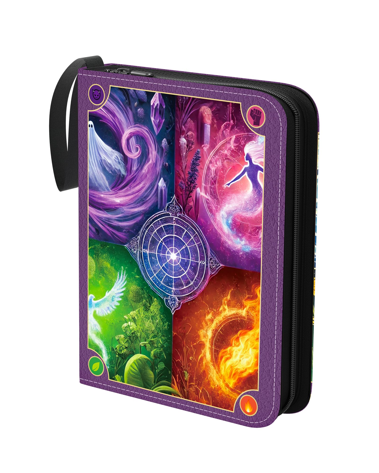 Trading Card Binder 4-Pockets, Card Holder 55 Pages,440 Card Capacity Collection for MTG TCG,Game Cards,Sports Cards Xmas Gift
