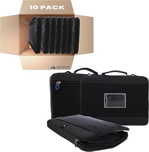 Brenthaven Tred Funda de transporte (paquete de 10 unidades, a granel) para laptops, MacBooks, Chromebooks y tabletas de 11 pulgadas, duradera,