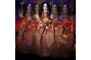 3.75 Ft Halloween Ghost Swinging Girl Decoration