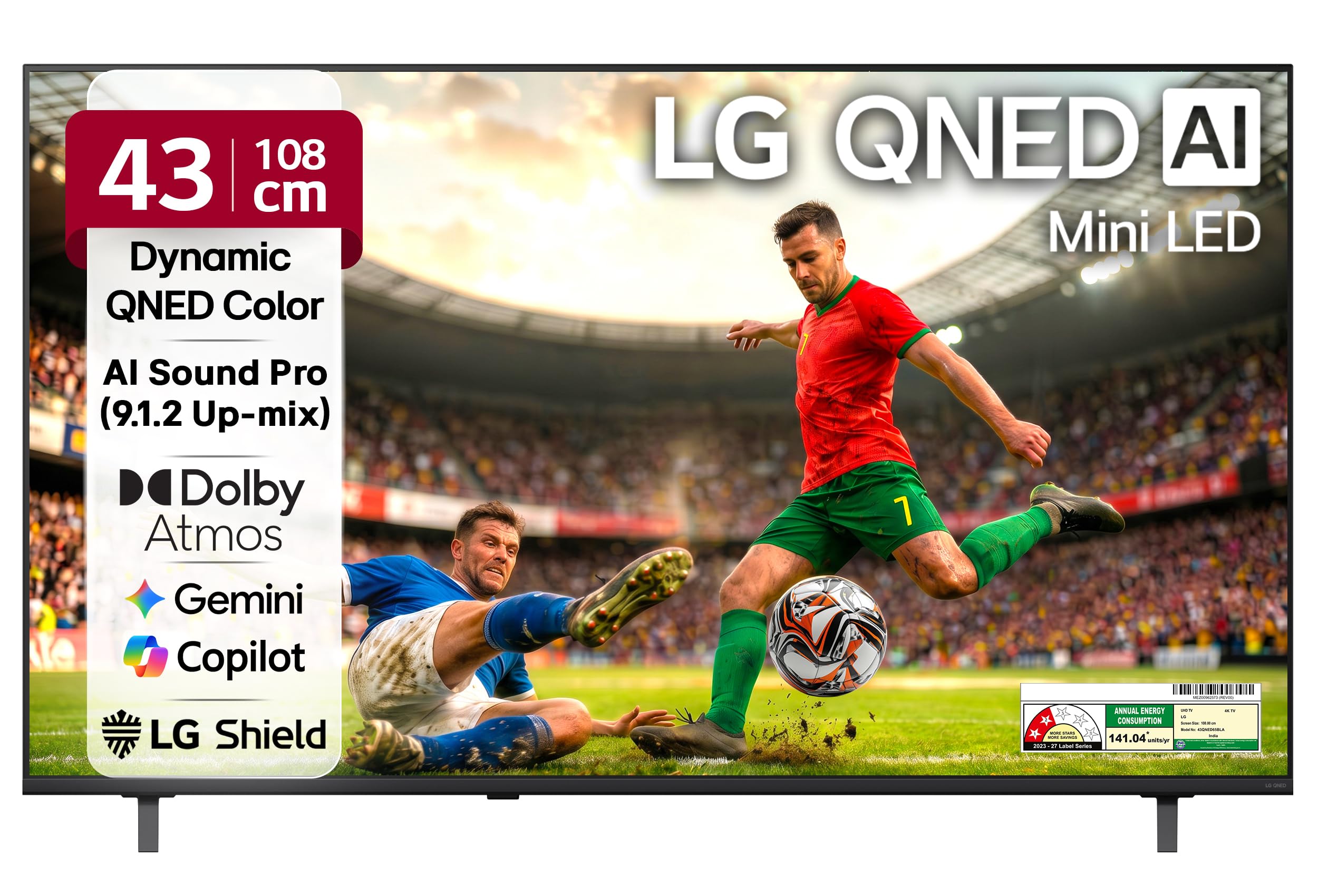 LG 139 cms (55 inches) QNED65 AI Series 4K Ultra HD Smart webOS QNED Mini LED TV 55QNED65BLA