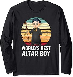 Vintage World's Best Altar Boy Catholic Long Sleeve T-Shirt