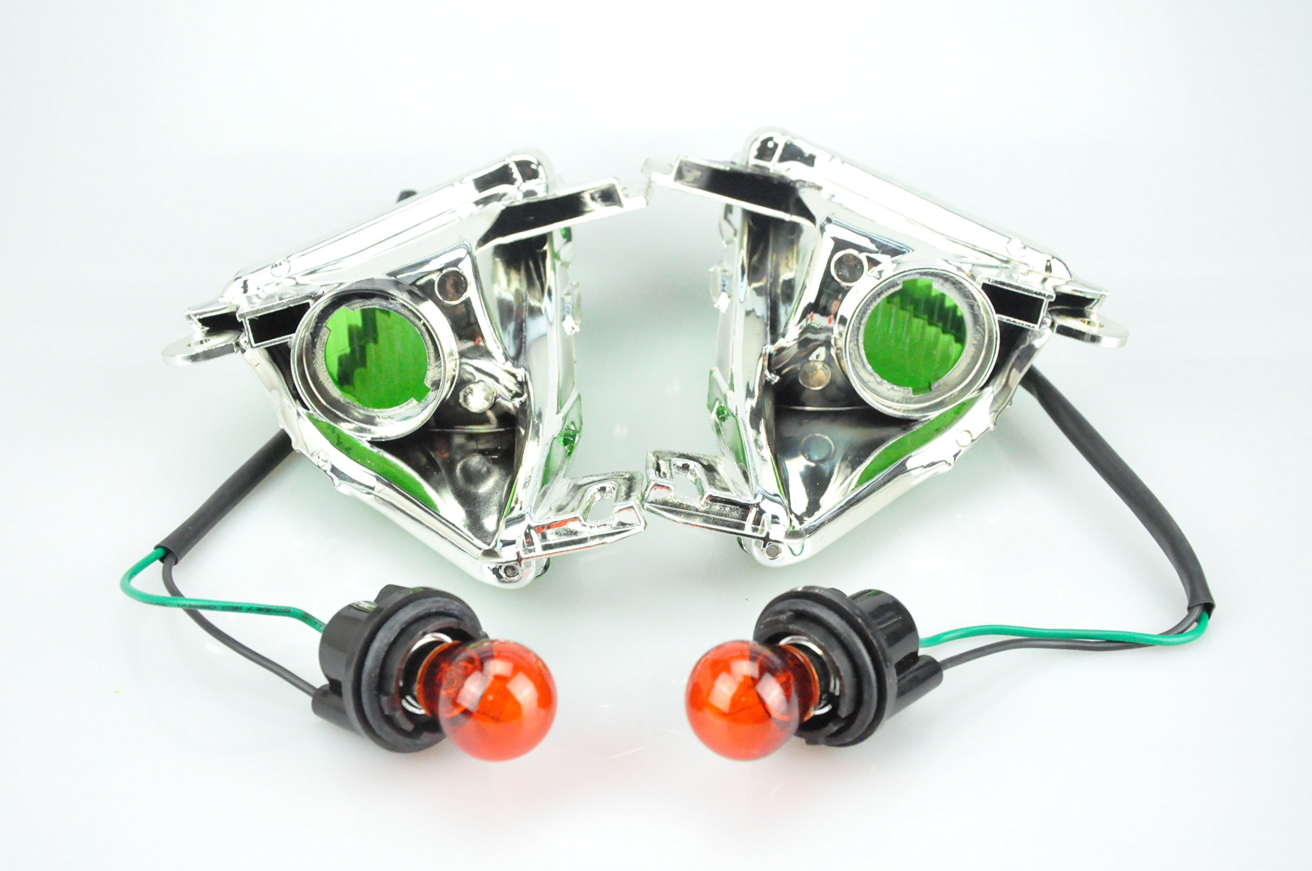 Amazon.com: Bright2wheels 摩托車前轉向信號相容於KAWASAKI 07-16 ZX