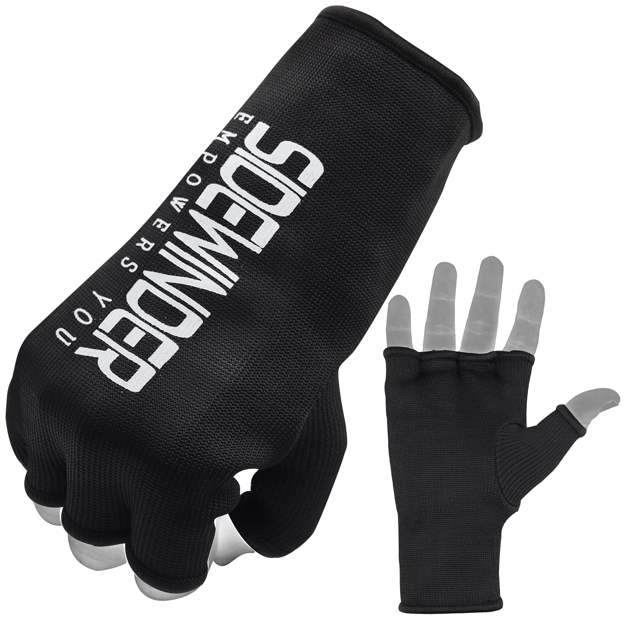 BEAST RAGE Boxing Inner Gloves Hand Wraps Wrist Straps Muay Thai MMA Elasticated Bandages 4 5 M Pink