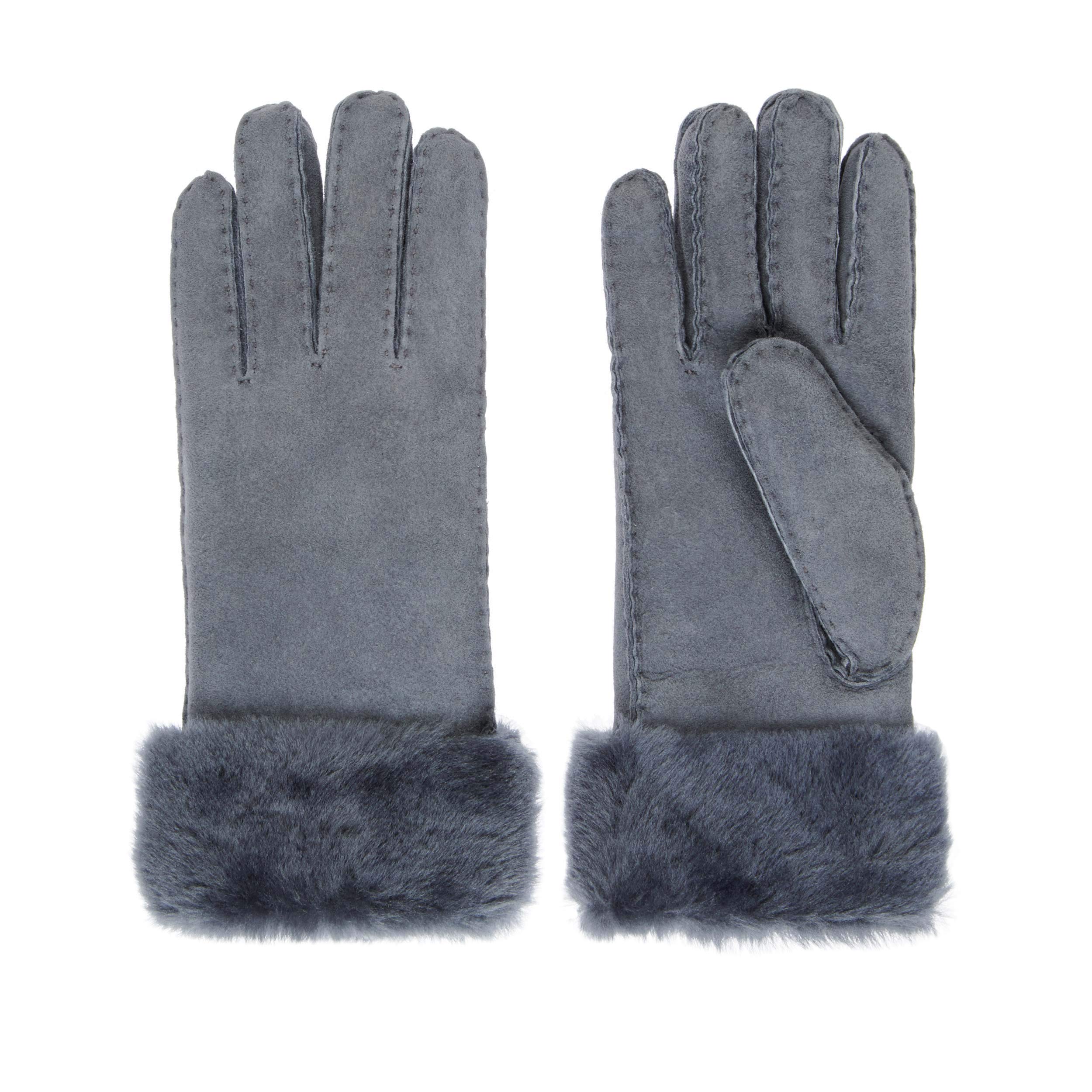 handschuhe emu Australia Apollo Bay Gloves Womens Sheepskin Size XS/S Fashion 1st Generation Tacoma Color:Gloss Carbon / Burnt Gold Metallic Bulls Creek Team 58-62
