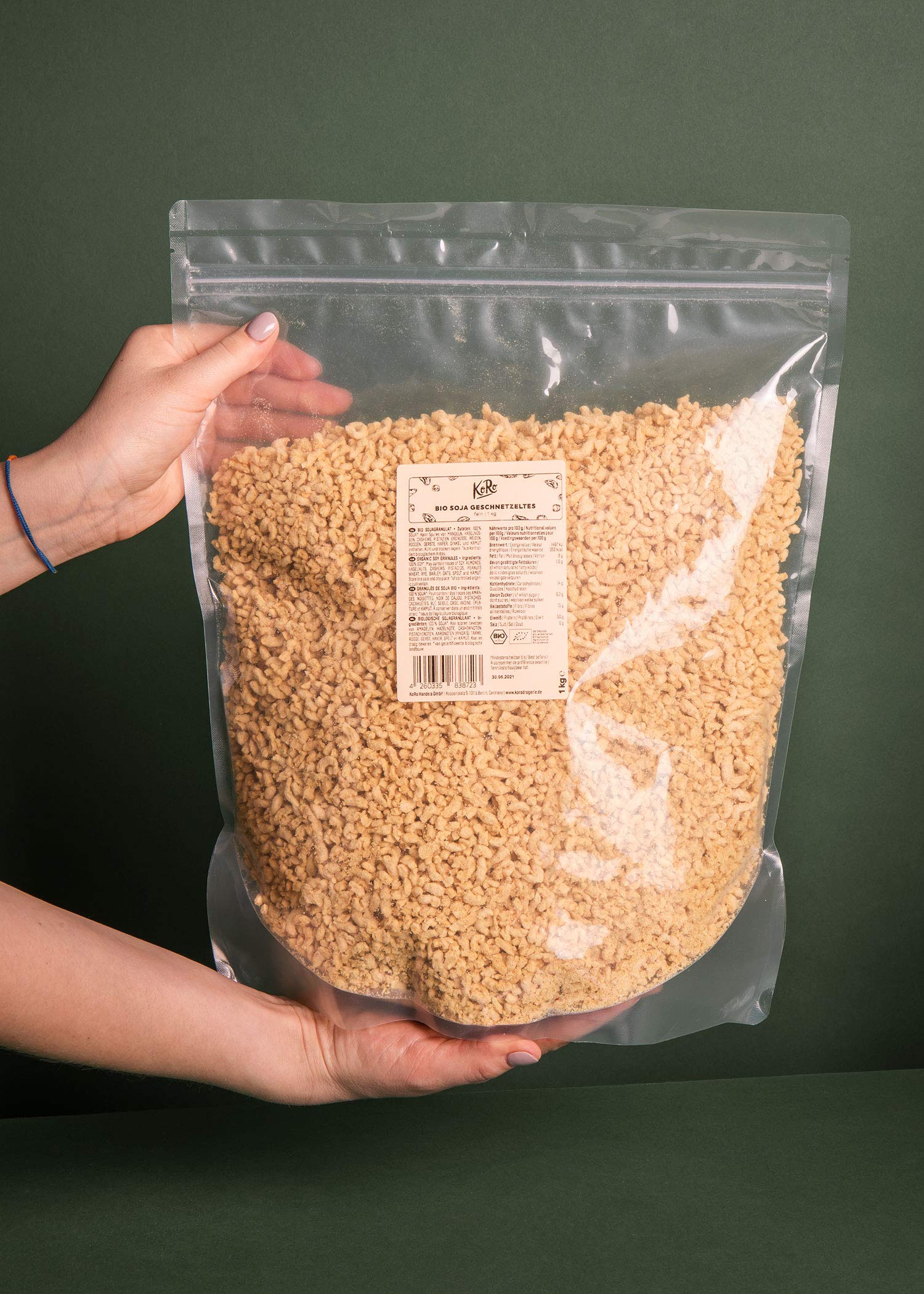 Soja texturizada fina BIO 1 kg Alternativa a la carne Versátil