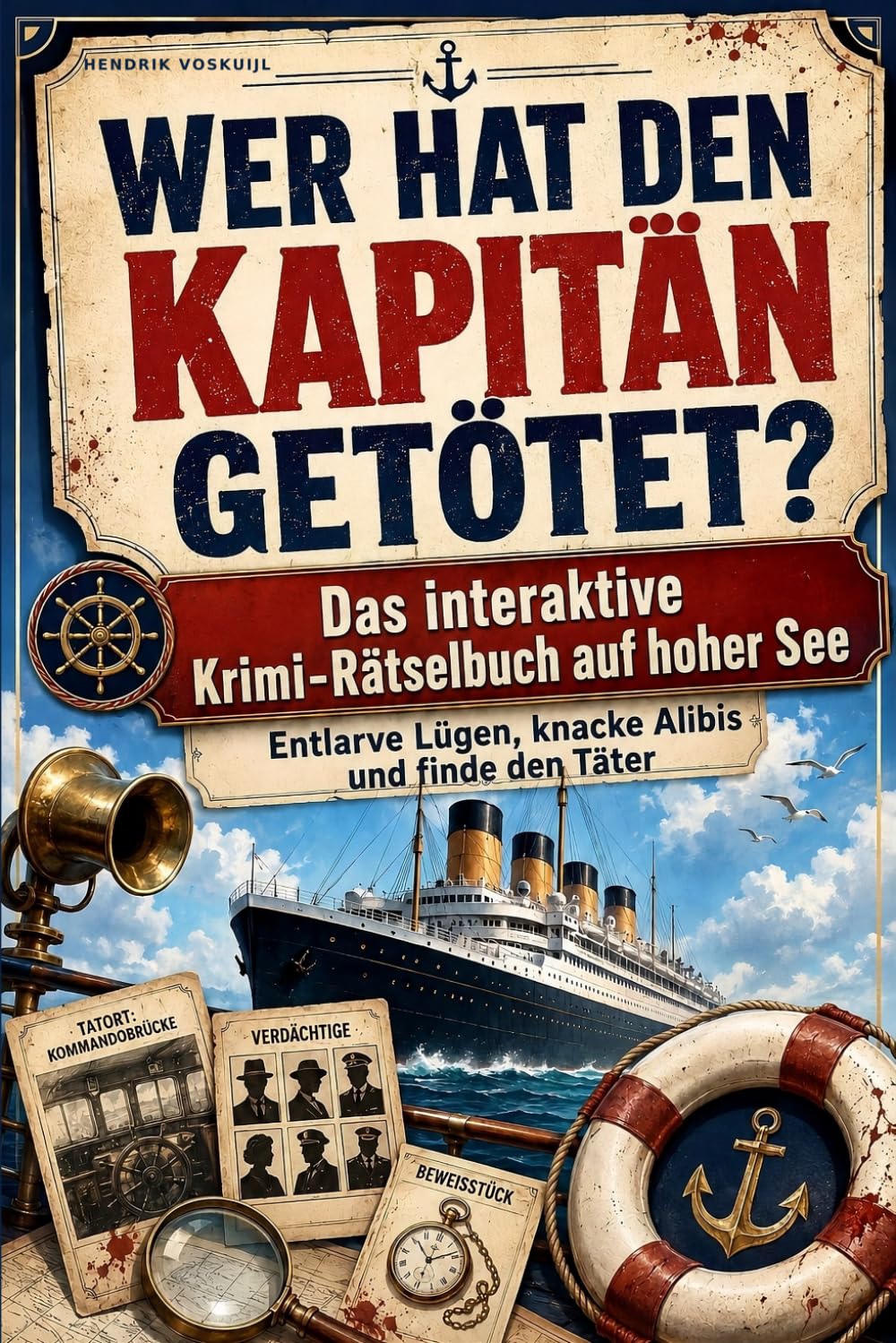 Wer hat den Kapitän getötet? Das interaktive Krimi-Rätselbuch auf hoher See – Entlarve Lügen, knacke Alibis und finde den Täter