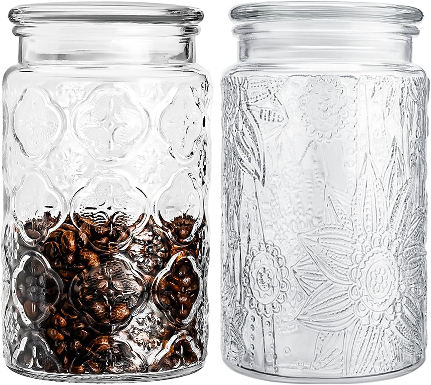 32oz Wide Mouth Mason Jars, 2-Pack Glass Jars With Lids, Pickle Canning Jars For Candy, Sugar, Coffee, Tea, Spice, Cookie, Dishwasher Safe