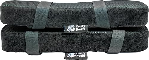 Miniatura 3 de Almohadillas de espuma viscoelástica para reposabrazos de silla de oficina con gel refrigerante, fundas para reposabrazos de silla de ruedas,