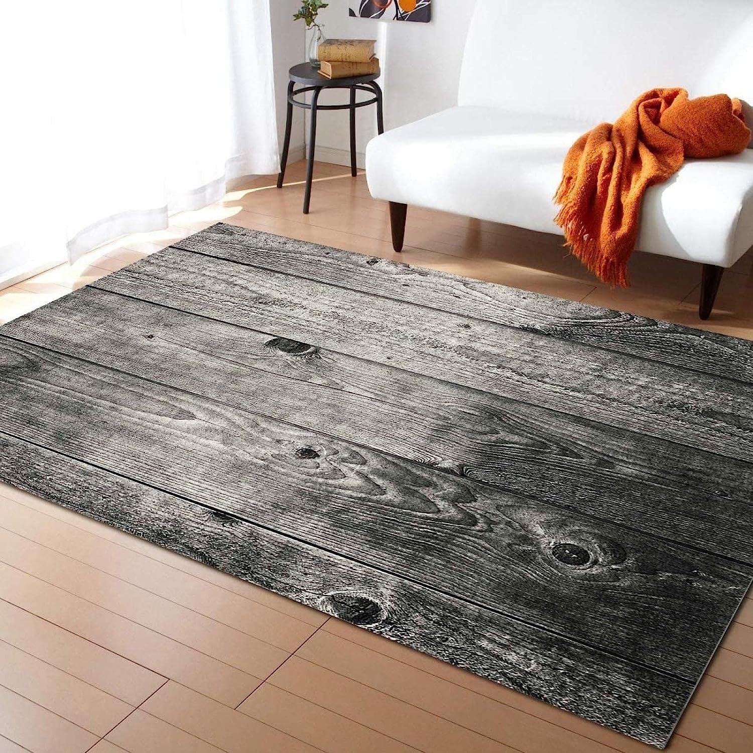3D Printed Area Rug Retro Trunk Planks Rustic Wood Doormats Indoor Home Carpets Decor Rugs Home Living Room Carpets, 50 X 80 Cm / 19.6 X 31.5 Inches - Polyester Soft Touch Easy Clean With Ru -5N6F/U1G
