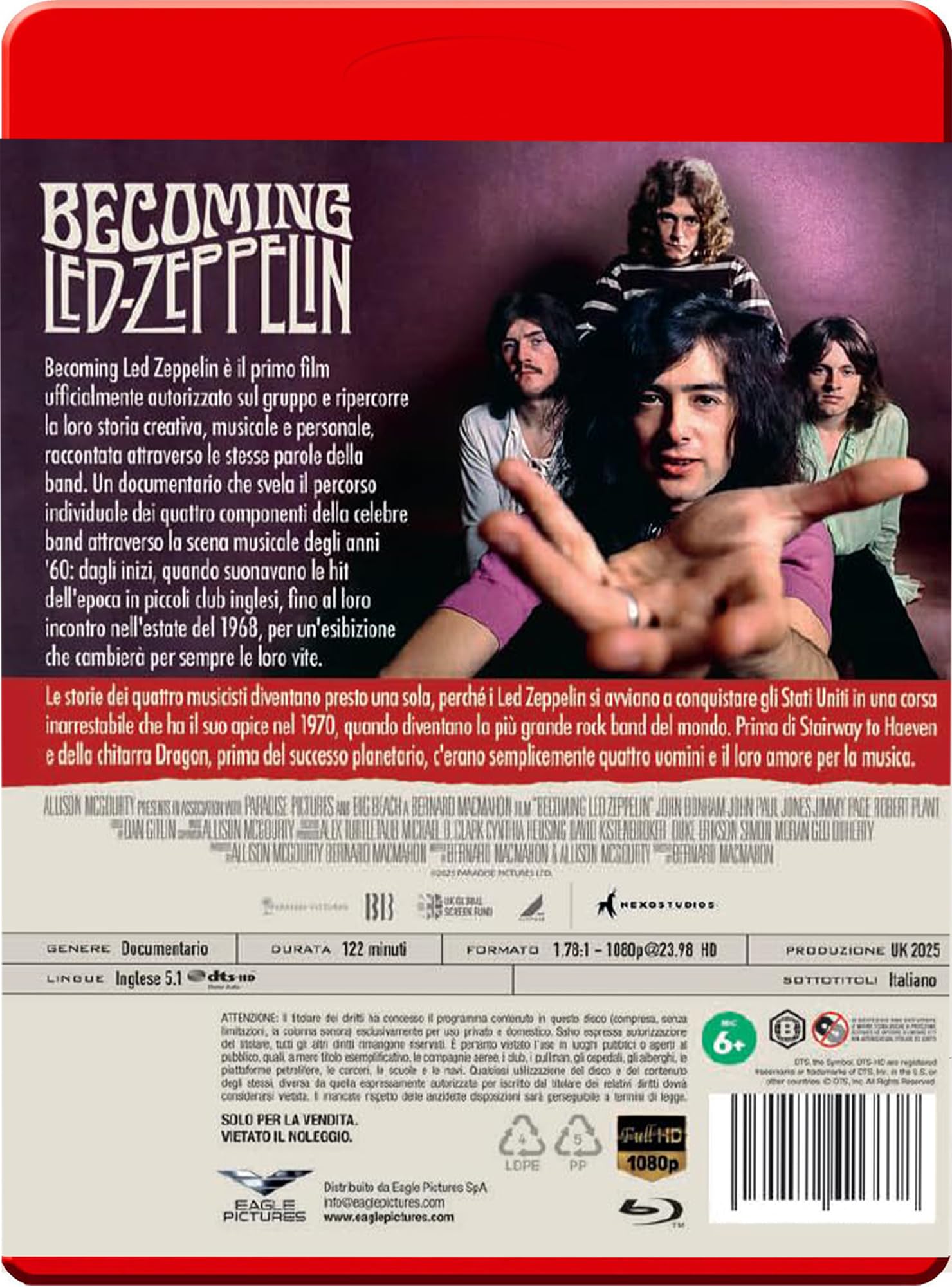 Becoming Led Zeppelin [Booklet] [Blu-ray] [Region Free]