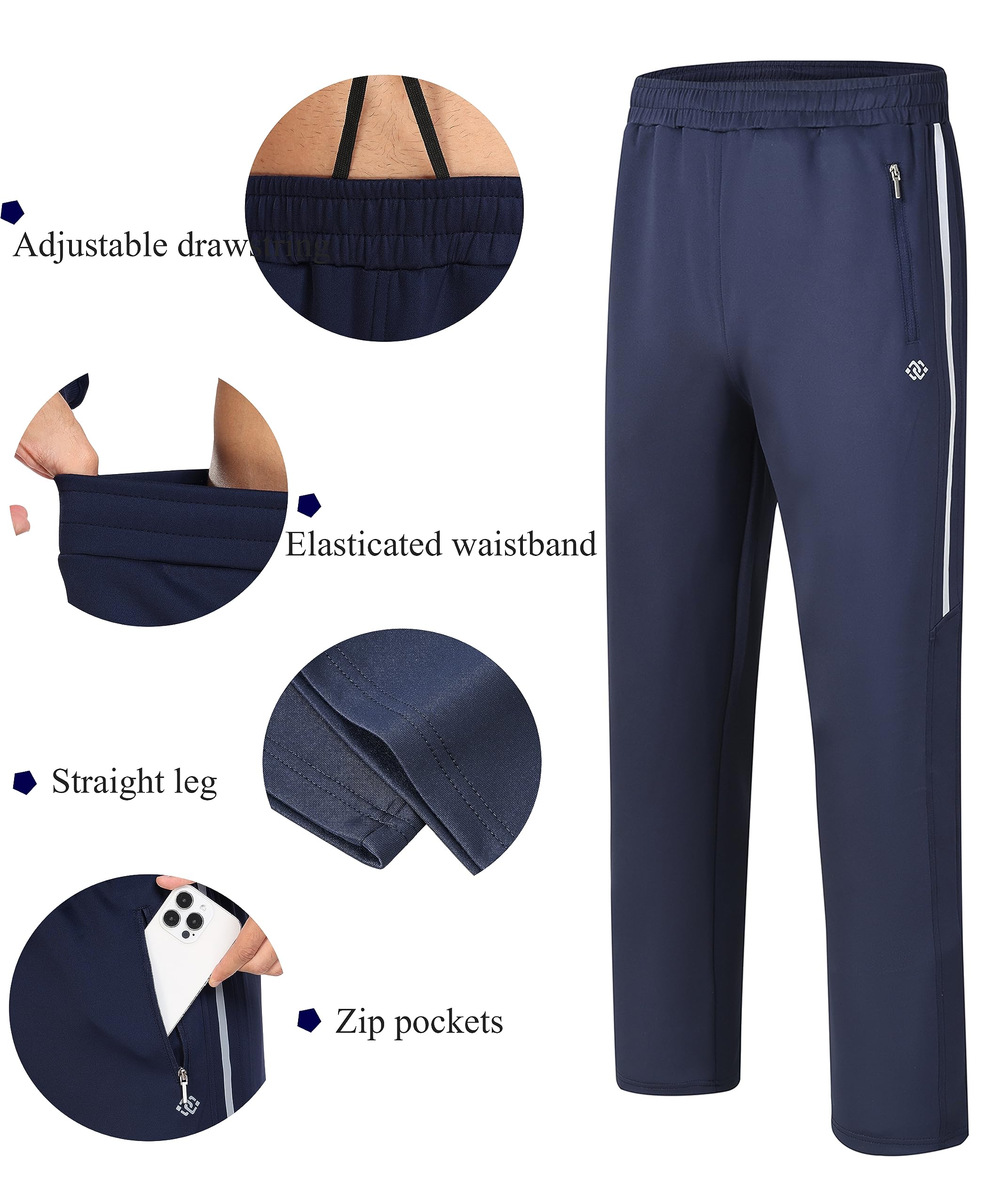 MoFiz Chándal para Hombre Cálido Traje Deportivo de Cuello Alto con Cremallera para Actividades al Aire Libre