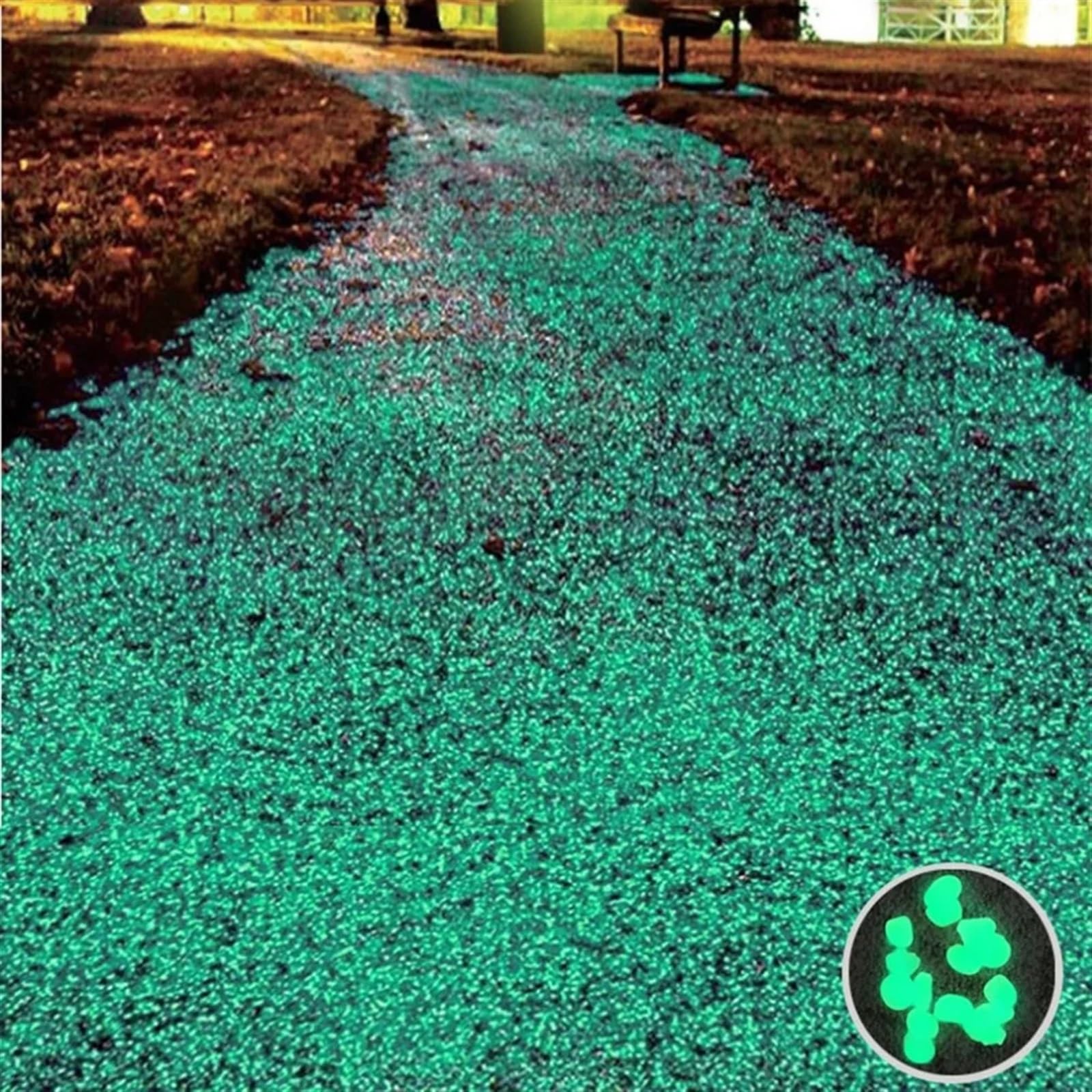 Leuchtsteine 100 Stück leuchtende Kieselsteine ​​für den Garten, Dekosteine ​​für Zuhause, Aquarium, Gartendekoration, leuchtendes Leuchten im Dunkeln, Zubehör for Geschenke (Color : Yellow)