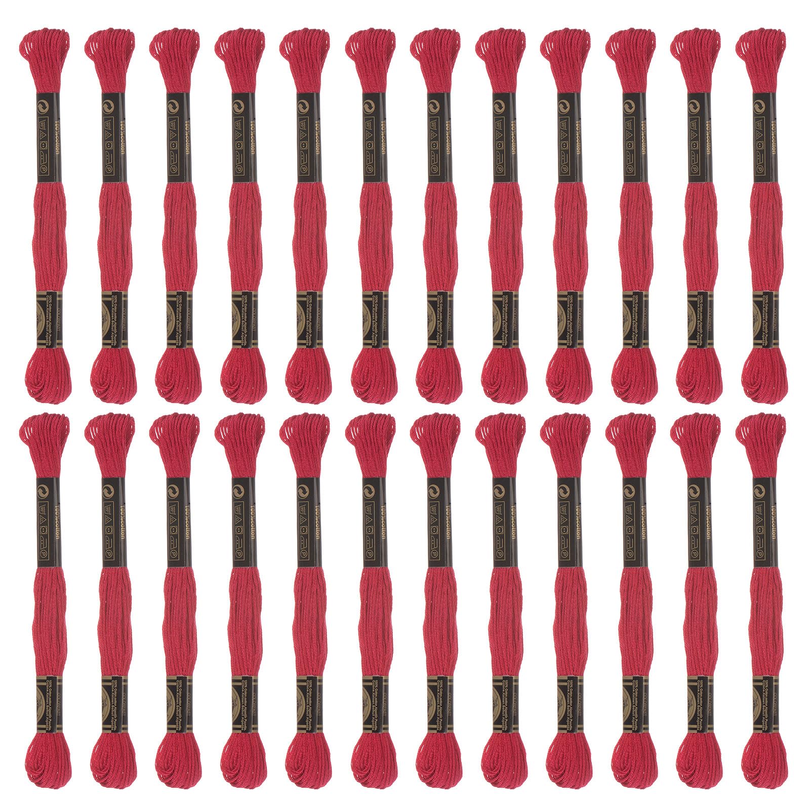 Zalati Lot De 6 Fils à Broder Polyester Coton Série Bleue - 7.5m Pour Broderie Et Travaux Manuels