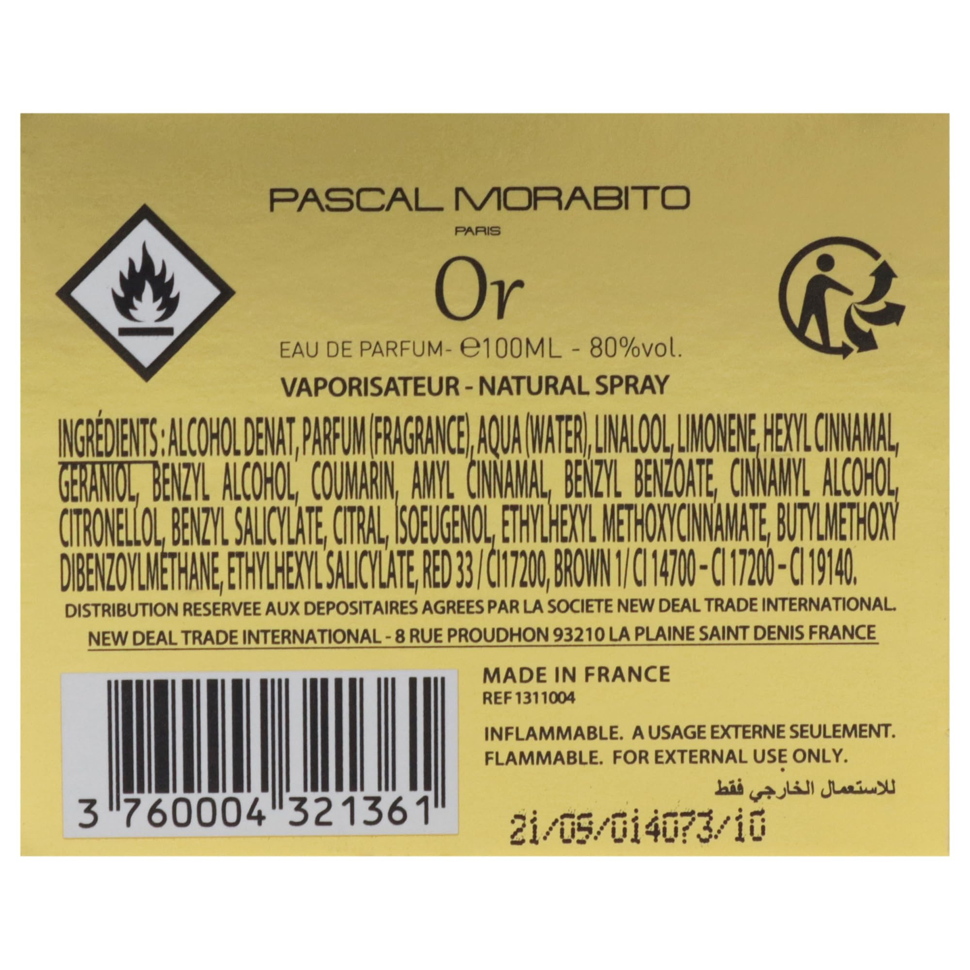 PASCAL MORABITO - GOLDEN 100ML WODA PERFUM - KOBIETA