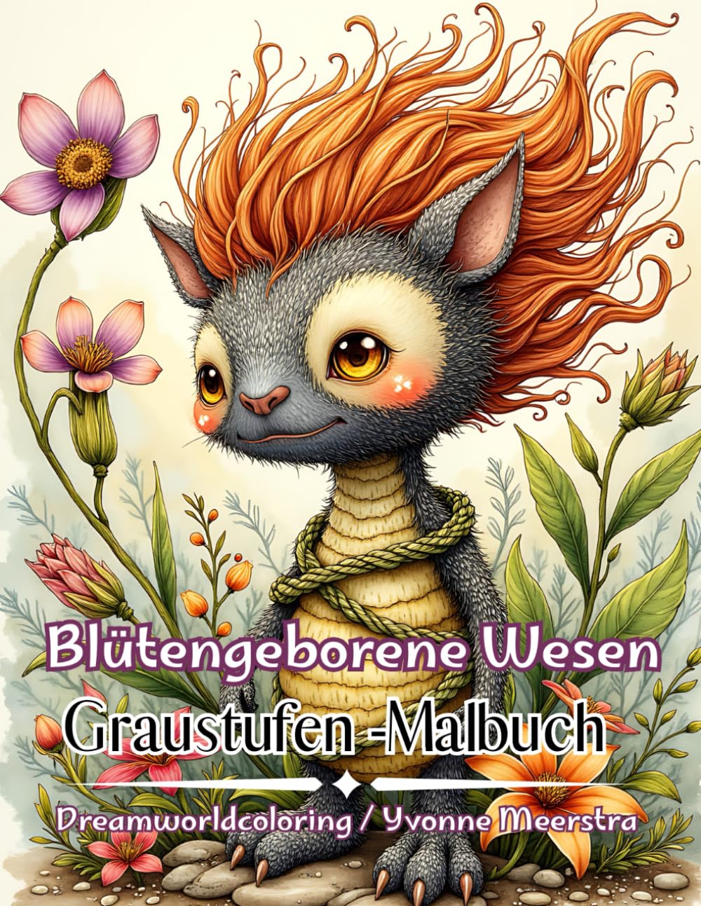 Blütengeborene Wesen: Magische Naturwesen, florale Details & liebevolle Kreaturenwelten – 73 einzigartige Illustrationen zum Entspannen und Ausmalen