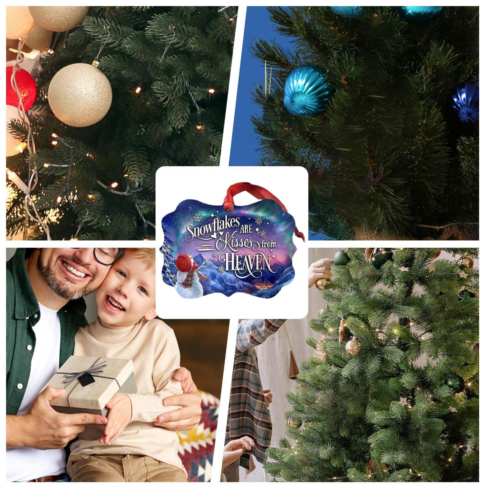 Tktouci Acryl kerstdecor, letterornamenten voor kerstboom Tktouci Acryl kerstdecor, letterornamenten voor kerstboom