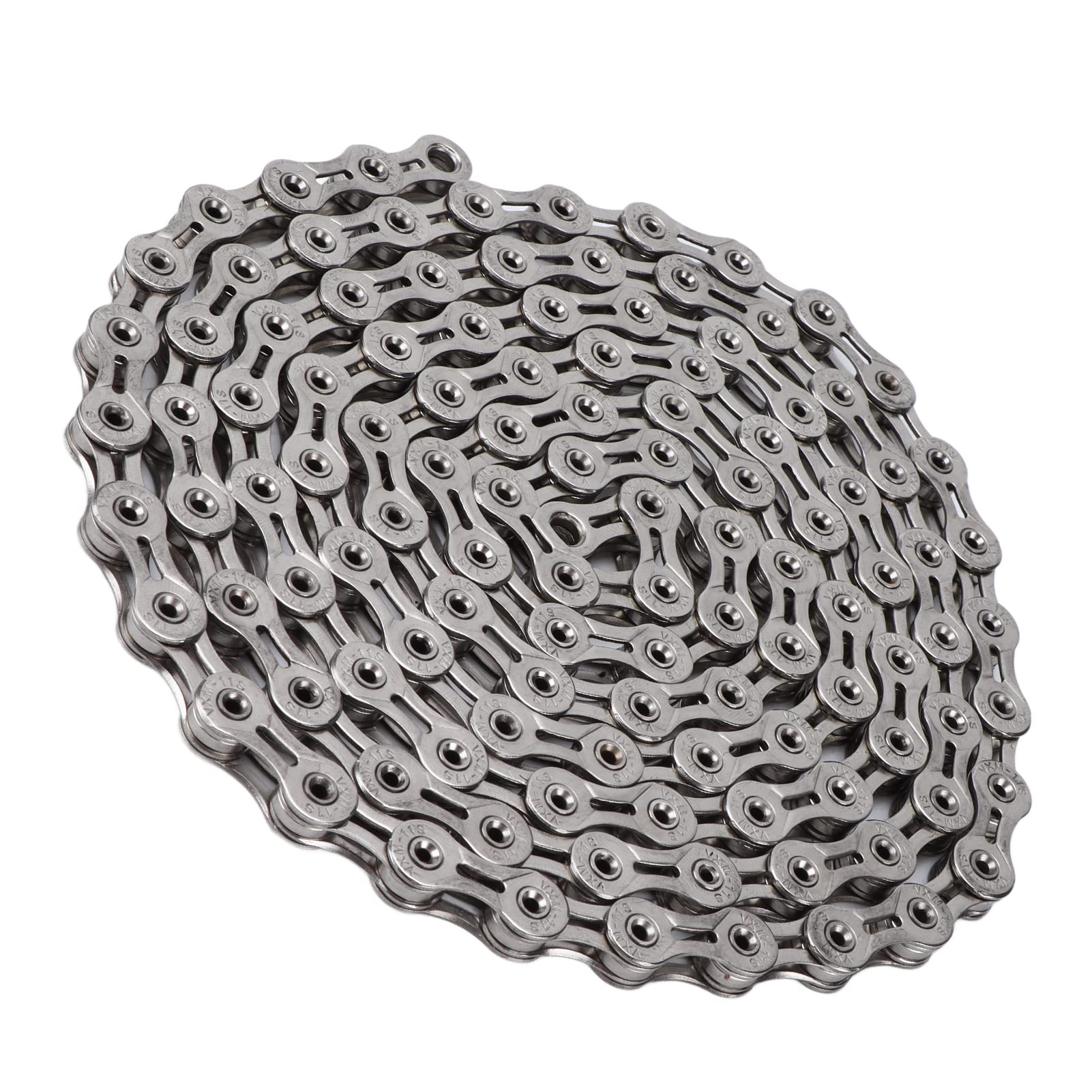 Catena per bici a 11 velocità Catena per bicicletta ad alta rigidità completamente cava elettrolitica 116 maglie per mountain bike da strada Acciaio ad alto tenore di carbonio