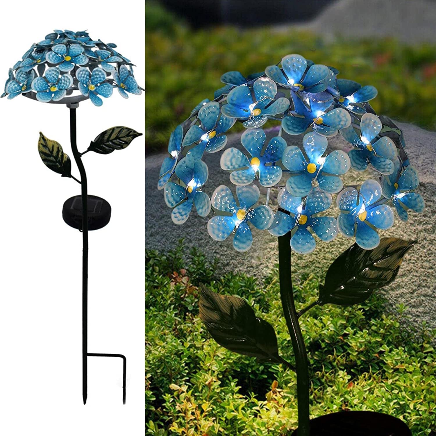 Amazon.com : Solar Garden Lights Metal Flower Garden Stake Yard