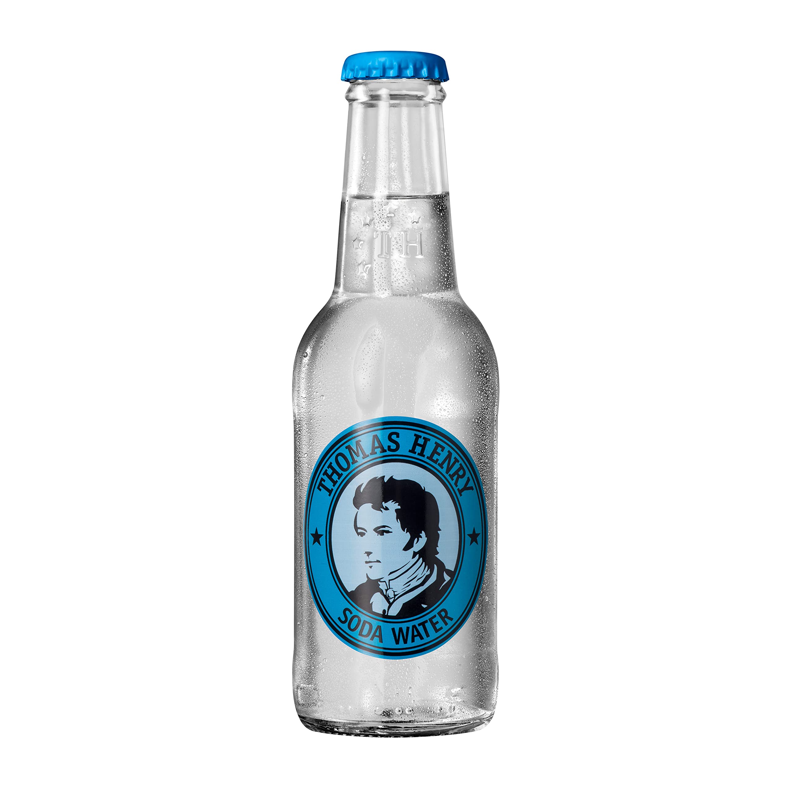 Thomas Henry Soda Water - aussergewöhnlich prickelnd (24 x 0,2 l Glas MW) 24er Set Soda Water zum Mixen deiner Longdrinks und Cocktails mit Vodka, Whiskey, Gin & Co.