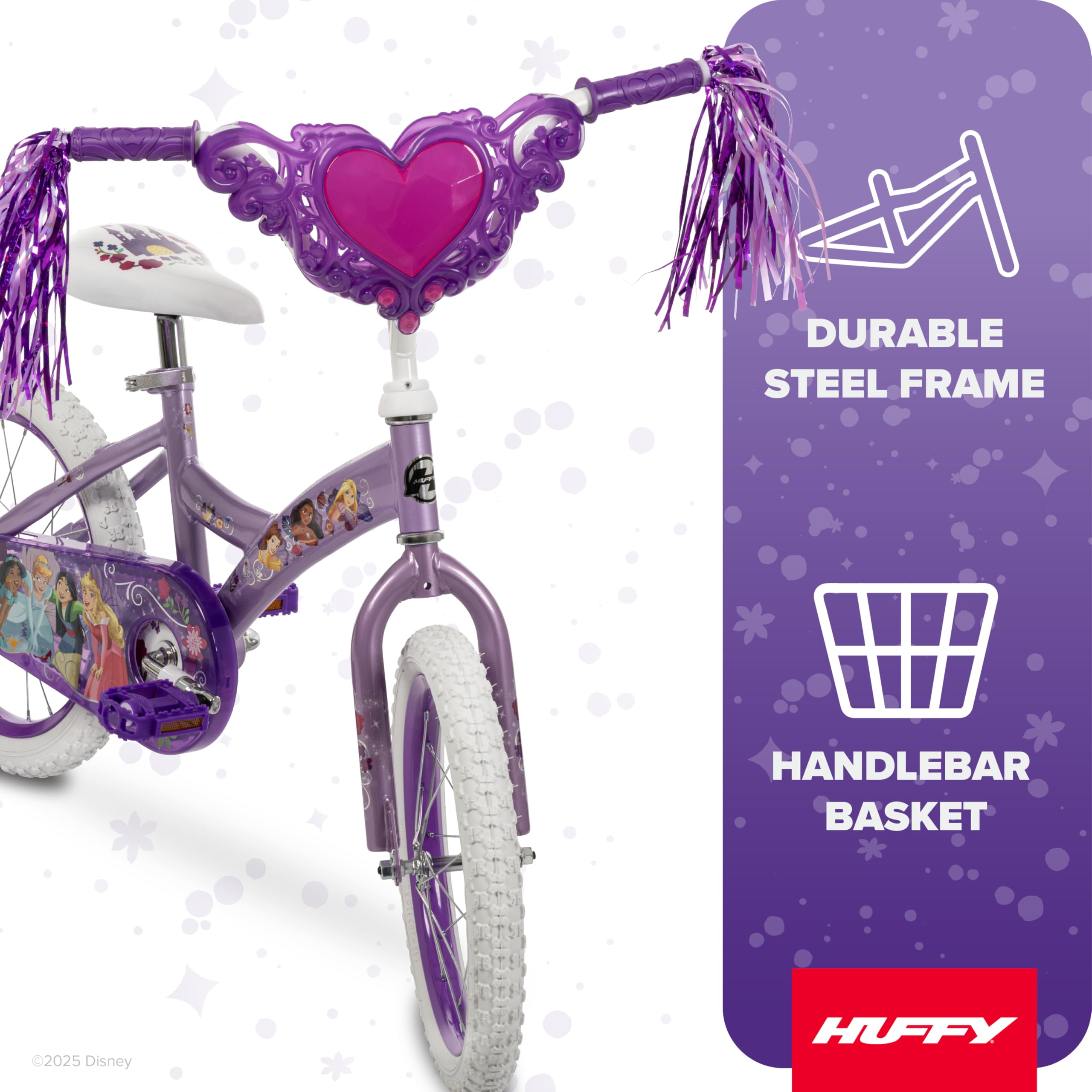 Amazon.co.jp: Huffy Disney プリンセス 16インチ パープル ガールズ