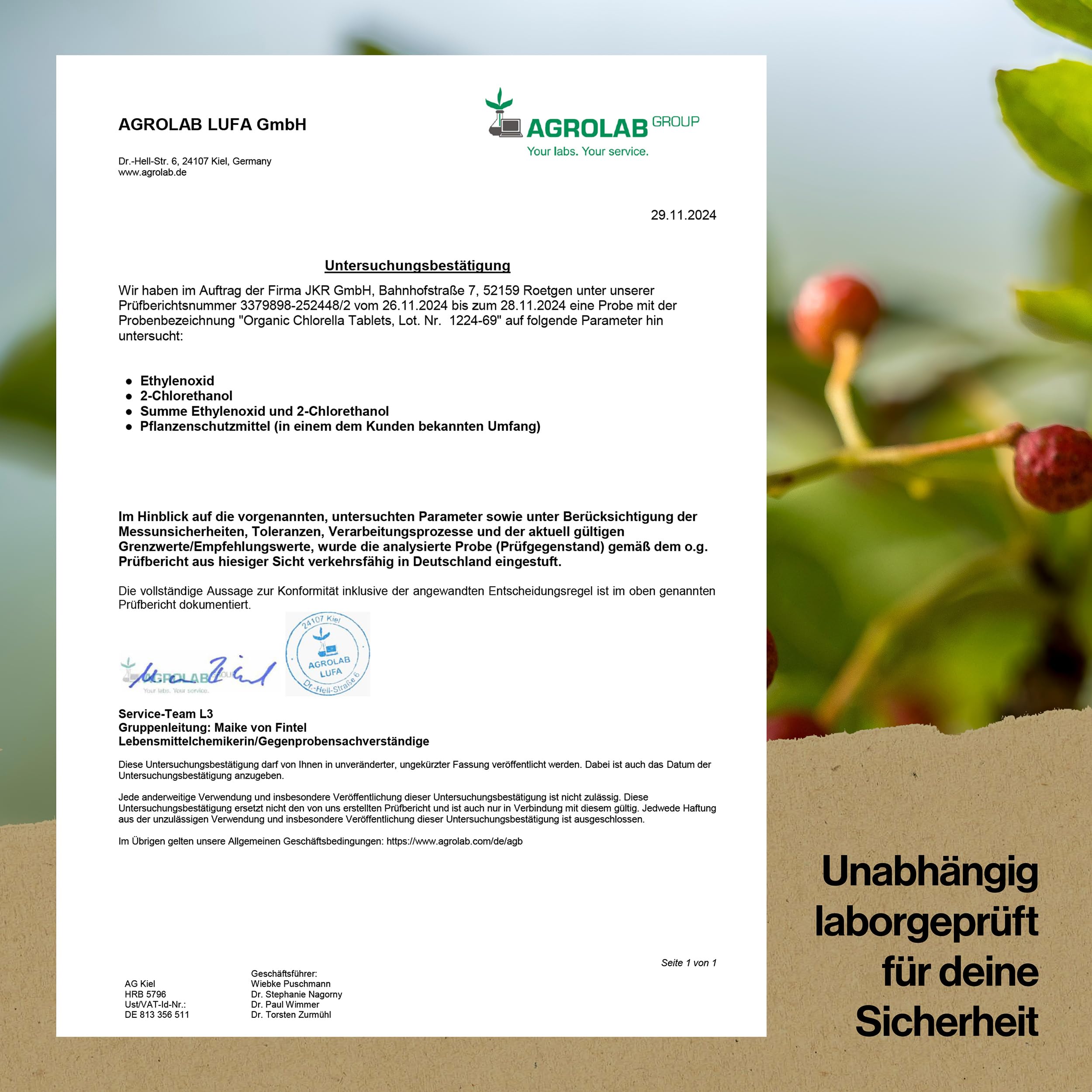 SPINTZ® 1000 Stk. Bio Chlorella Bio Presslinge 100% kontrolliert biologischer Anbau | Vegane Chlorella Tabletten 500mg/Tab | Plastikfrei und nachhaltig verpackte Chlorella Tabletten
