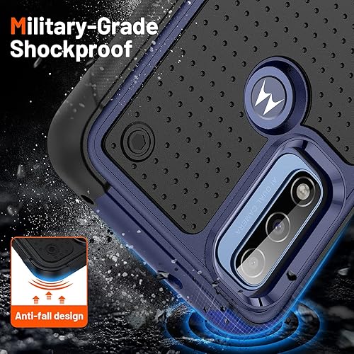 Miniatura 6 de for Moto G Play 2023Moto G Pure Case,Moto G Power 2022 Case with Screen Protector,Military Grade Drop Tested Heavy-Duty Tough Rugged Shockproof